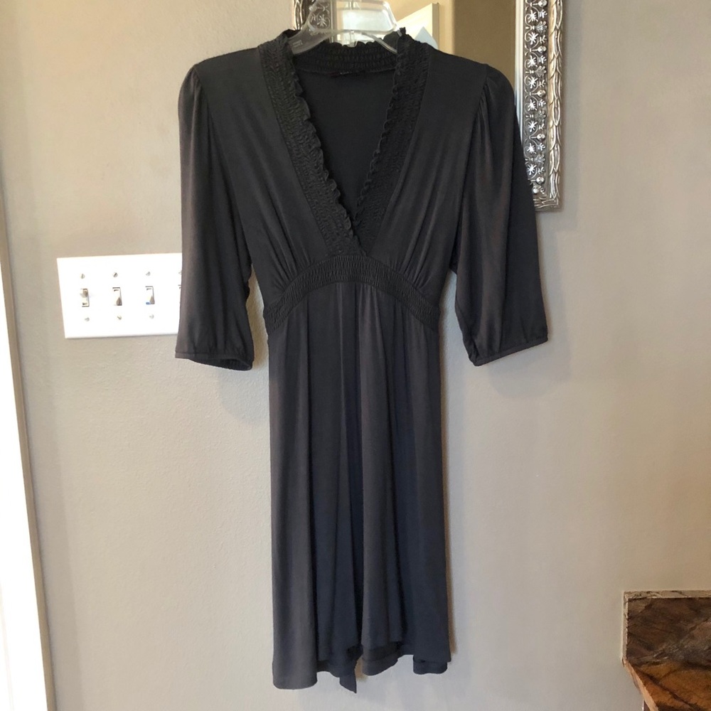 Slate gray 3/4 length sleeve dress size S